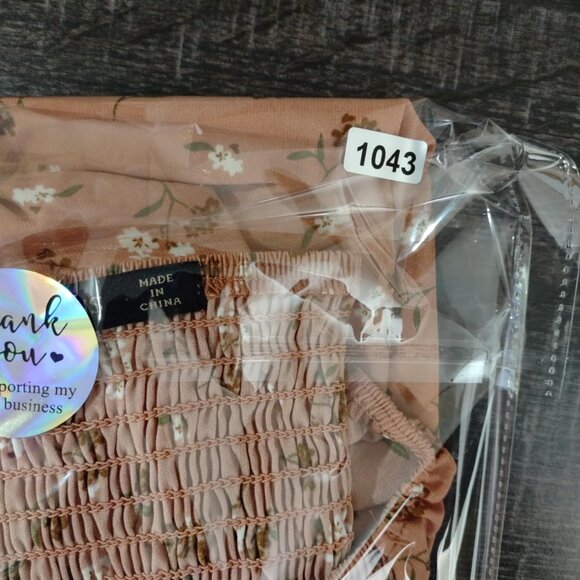 Hesperus Women M Burnt Orange PuffSleeve Mini Dress Cottagecore  Romantic Grunge - Picture 13 of 13